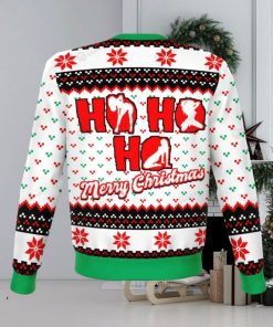 Ho Ho Ho Knitting Pattern Ugly Christmas Holiday Sweater