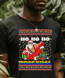 Ho Ho Ho Santa Homosexual Christmas Ugly Shirt