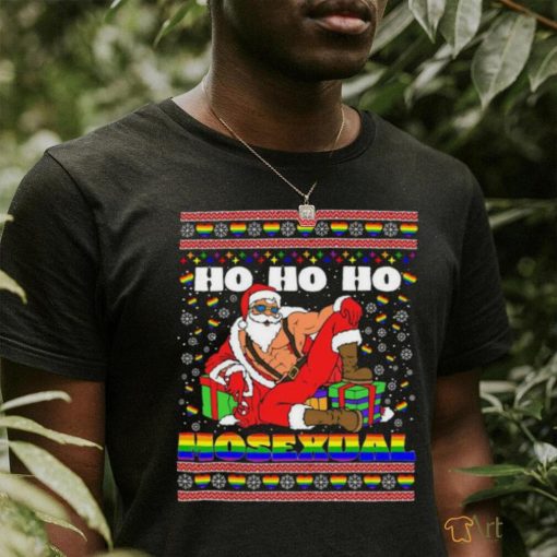 Ho Ho Ho Santa Homosexual Christmas Ugly Shirt