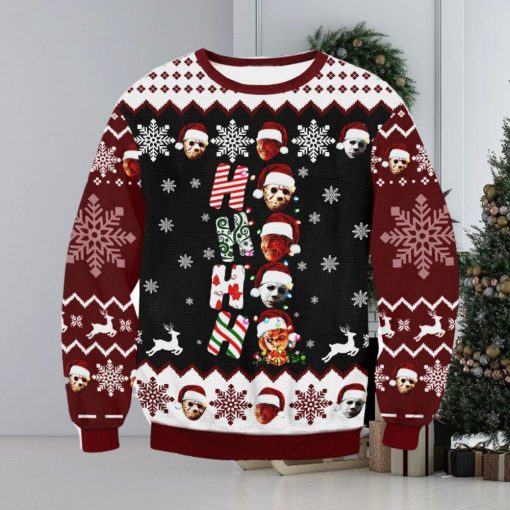 Ho Ho Horror For Christmas Gifts Ugly Christmas Wool Knitted Sweater