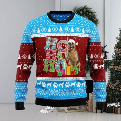 HoHoHo German Shepherd Ugly Christmas Sweater