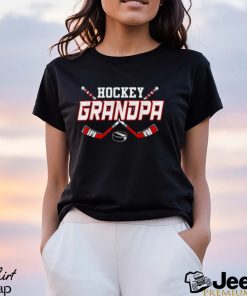 Hockey Grandpa Shirts For Men Papa Father's Day Vintage T Shirt