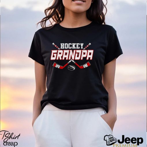 Hockey Grandpa Shirts For Men Papa Father’s Day Vintage T Shirt