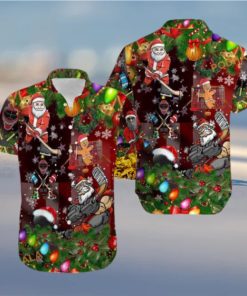 Hockey Holiday Trending Hawaiian Shirt, Mens Christmas