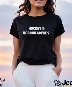 Hockey & horror movies shirt