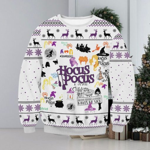 Hocus Pocus For Christmas Gifts 3D Printed Ugly Christmas Sweater