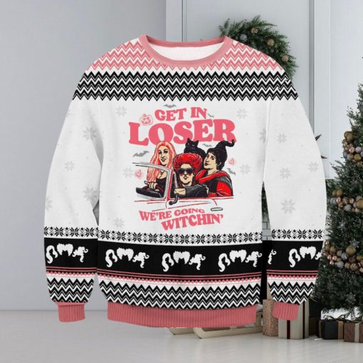 Hocus Pocus Get In Loser For Christmas Gifts Ugly Xmas Wool Knitted Sweater