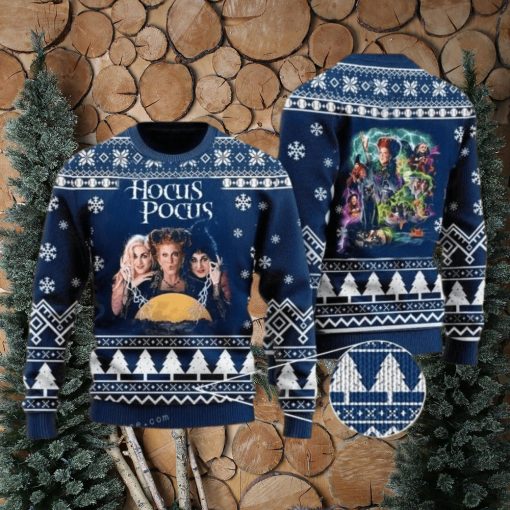 Hocus Pocus Sisters Witch Ugly Sweater Party