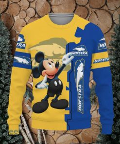 Hofstra Pride Mickey Mouse Champions Football Knitted Christmas Sweater