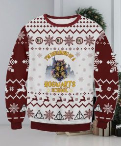 Hogwarts School Christmas Ugly Wool Knitted Sweater