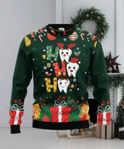 Hohoho Teeth Ugly Christmas Sweater