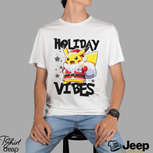 Holiday Vibes Quotes Matching Pajamas T Shirt