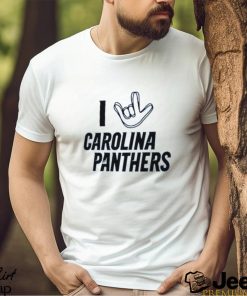 Homage Carolina Panthers Light Blue The NFL ASL Collection by Love Sign Tri Blend T Shirt