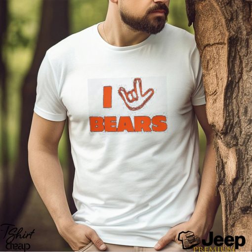 Homage Chicago Bears Navy The NFL ASL Collection by Love Sign Tri Blend T Shirt