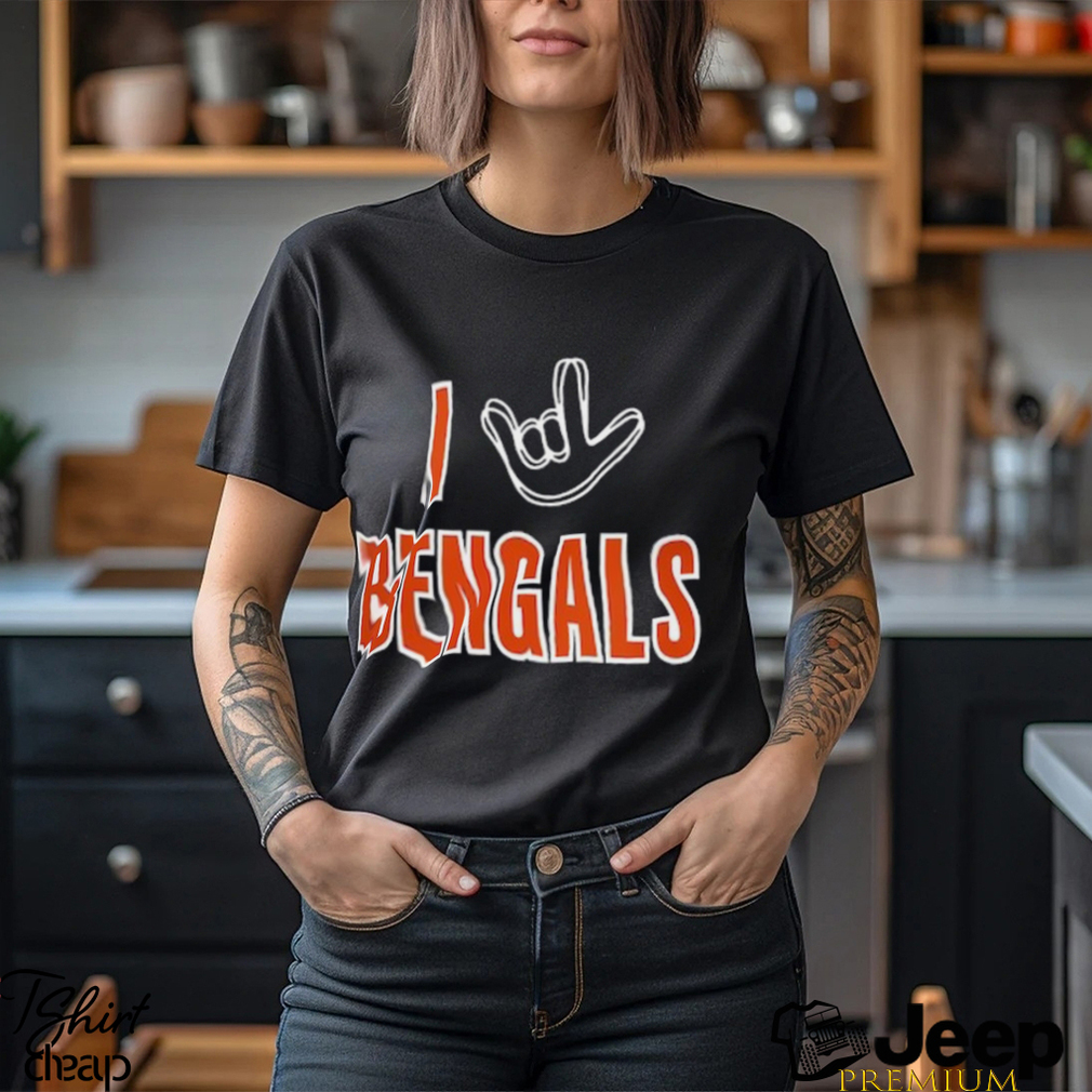 Homage Cincinnati Bengals Charcoal The NFL ASL Collection by Love Sign Tri  Blend T Shirt - Limotees