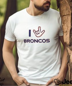 Homage Denver Broncos Orange The NFL ASL Collection by Love Sign Tri Blend T Shirt