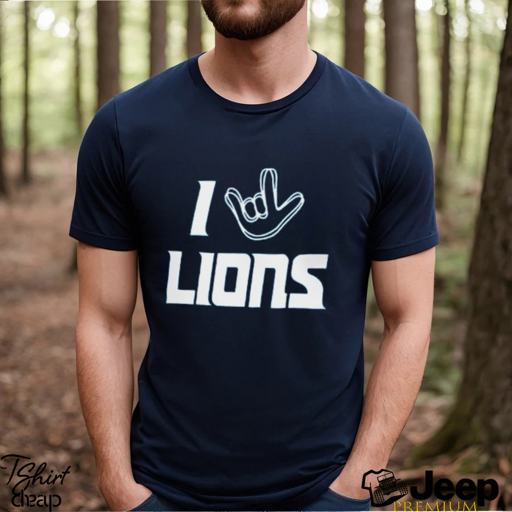 Homage Detroit Lions Blue The NFL ASL Collection by Love Sign Tri