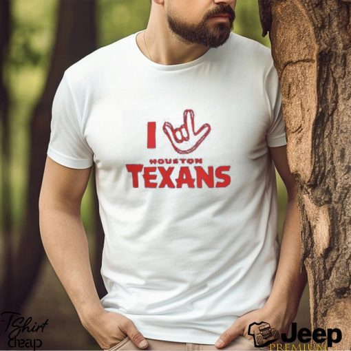 Homage Houston Texans Navy The NFL ASL Collection by Love Sign Tri Blend T Shirt