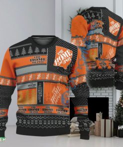 Home Depot Logo Style Ugly Christmas 3D Sweater Gift For Fans