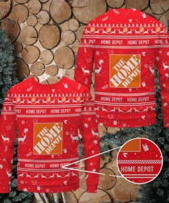 Home Depot Red Merry Christmas Ugly Sweater