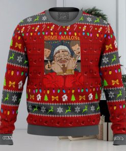 Home Malone Meme For Christmas Gifts Ugly Christmas Wool Knitted Sweater