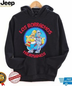 Homer Simpson and Bender Los Borrachos Hermanos shirt