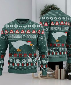 Honking Through The Snow For Christmas Gifts Ugly Christmas Holiday Sweater