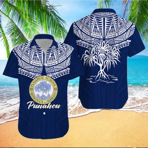 Honolulu Hawaii Punahou School Hawaiian Shirt