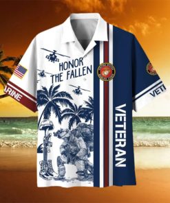 Honor The Fallen US Marine 2 Hawaii Shirt Gift For Men And Women