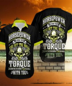 Horespower Is How Fast Skull Hawaiian Aloha Shirts