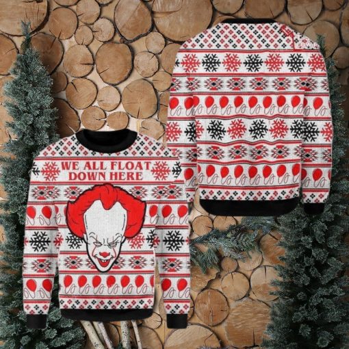 Horror Clown It Ugly Christmas Sweater