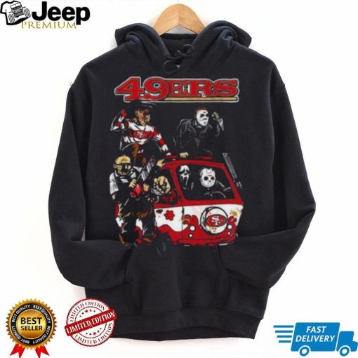 Horror Movies Characters San Francisco 49Ers Football Halloween 2023 Shirt