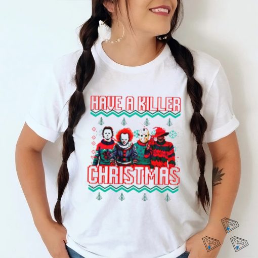 Horror character have a killer Christmas shirt