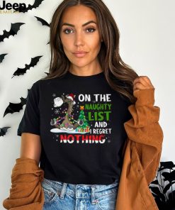 Horse Christmas On The Naughty List And I Regret Nothing T Shirt