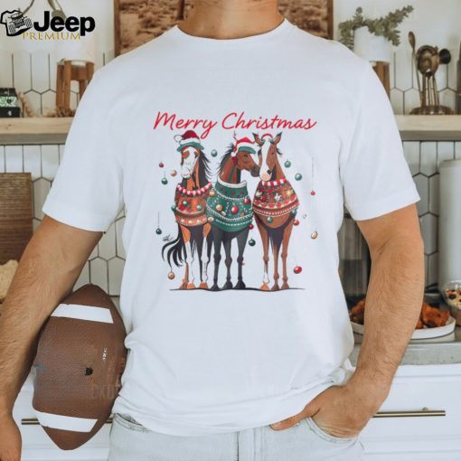 Horse Christmas T shirt