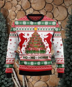 Horse Christmas Tree Christmas Ugly Christmas Wool Knitted Sweater