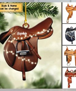 Horse Lovers Horse Saddle For Riding Horse Personalized Ornament