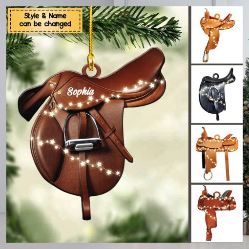 Horse Lovers Horse Saddle For Riding Horse Personalized Ornament