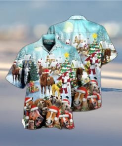 Horse Loves Christmas Very Happy Limited Hawaiian Shirt