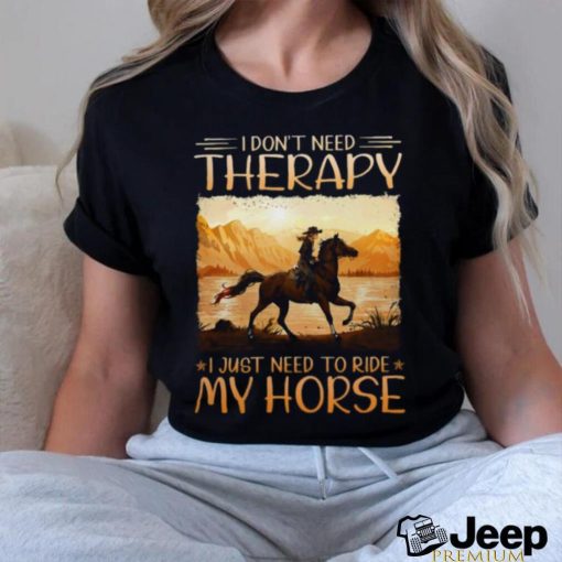 Horse   Therapy ISA201 Ladies T Shirt