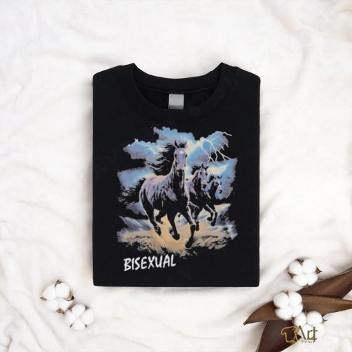 Horses Running In Thunderstorm Bisexual 90’S Shirt