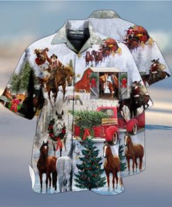 Horses Want Merry Christmas Limited Hawaiian Shirt