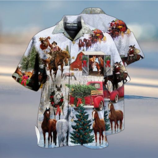 Horses Want Merry Christmas Limited Hawaiian Shirt
