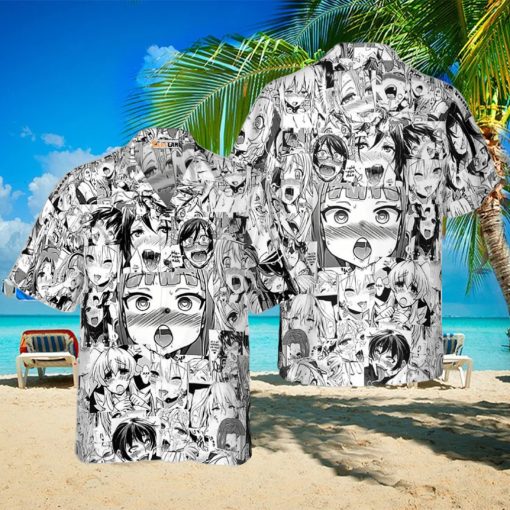 Hot Chick Anime Hawaiian Shirt  Hentai Hawaiian Shirt