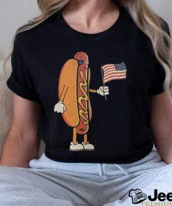 Hot Dog American Flag 4th Of July shirt