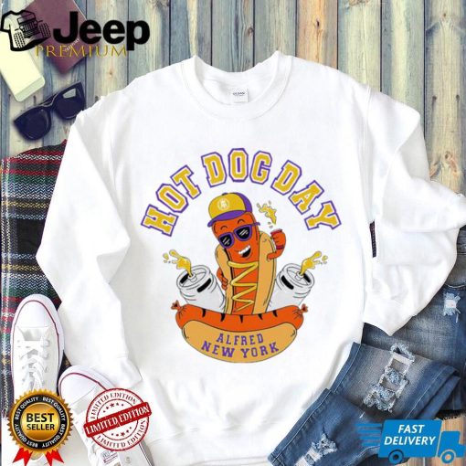 Hot Dog Day 2023 Alfred New York logo shirt