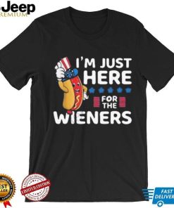 Hot dog I’m just here for the wieners 4th of july shirt