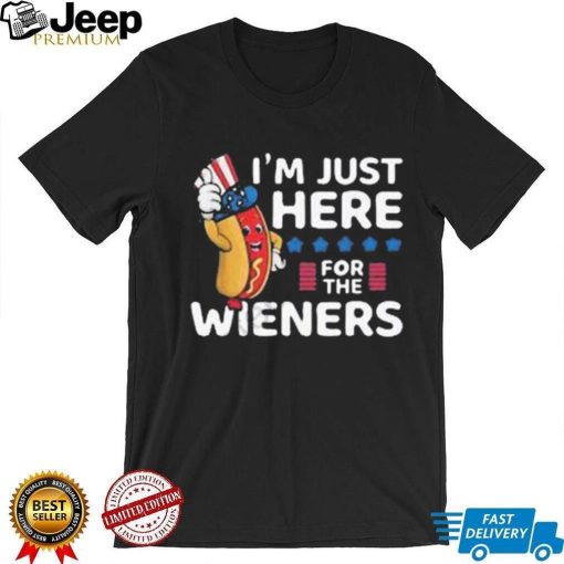 Hot dog I’m just here for the wieners 4th of july shirt