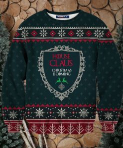 House Claus Unisex Knitting Pattern Ugly Christmas Sweater