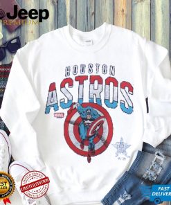 Houston Astros Fanatics Branded MLB Marvel Captain's Shield T Shirt